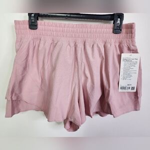 Shake It Out High Rise Run Pink Short, 2.5, Size Large
